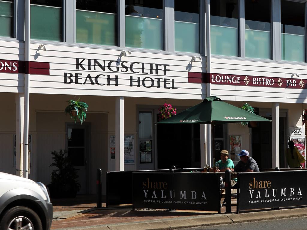 The Kingscliff Beach Hotel where the shocking incident happened.