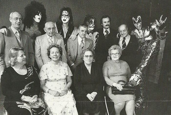KISS band with their parents, 1976..png