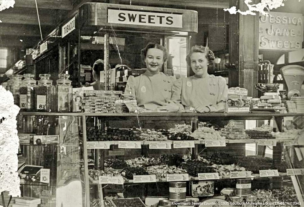 Knowlman's Store lolly counter at Goulburn NSW 1935.jpg