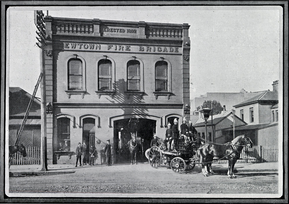 Newtown Fire Brigade, Australia Street Newtown, 1912.jpg