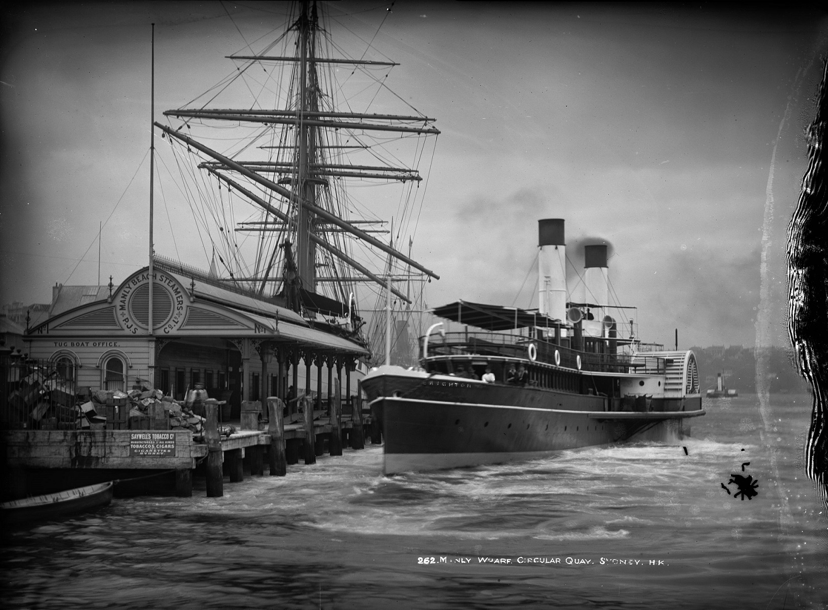 SS Brighton at Manly Wharf Circular Quay circa 1890.jpg