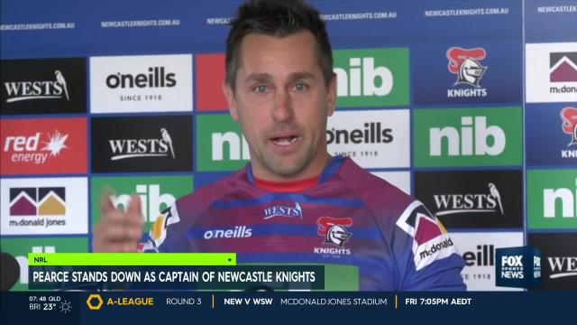 Emotional Pearce relinquishes captaincy