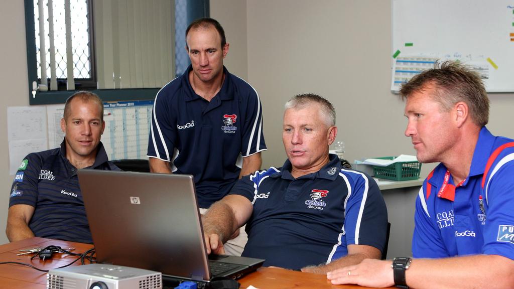 Craig Sandercock (left) during his time at the Knights.