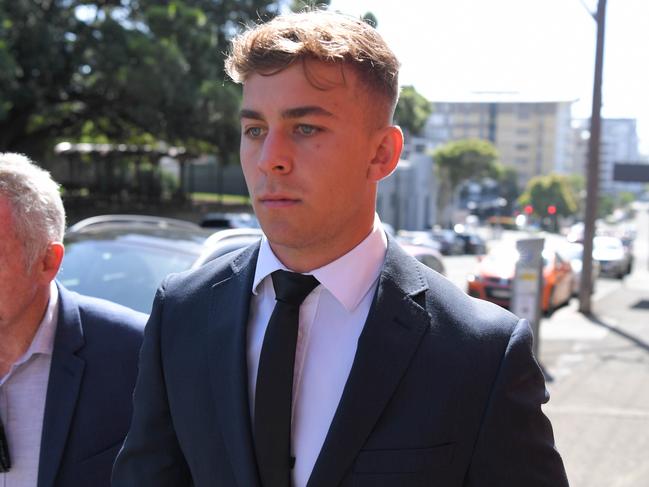 Jack de Belin and Callan Sinclair (pictured) are fighting allegations they raped a then 19-year-old woman in North Wollongong in the early hours of December 9, 2018. Picture: NCA NewsWire / Simon Bullard.