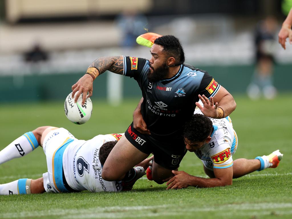 Cronulla's Siosifa Talakai was immense in 2020. Picture: Phil Hillyard