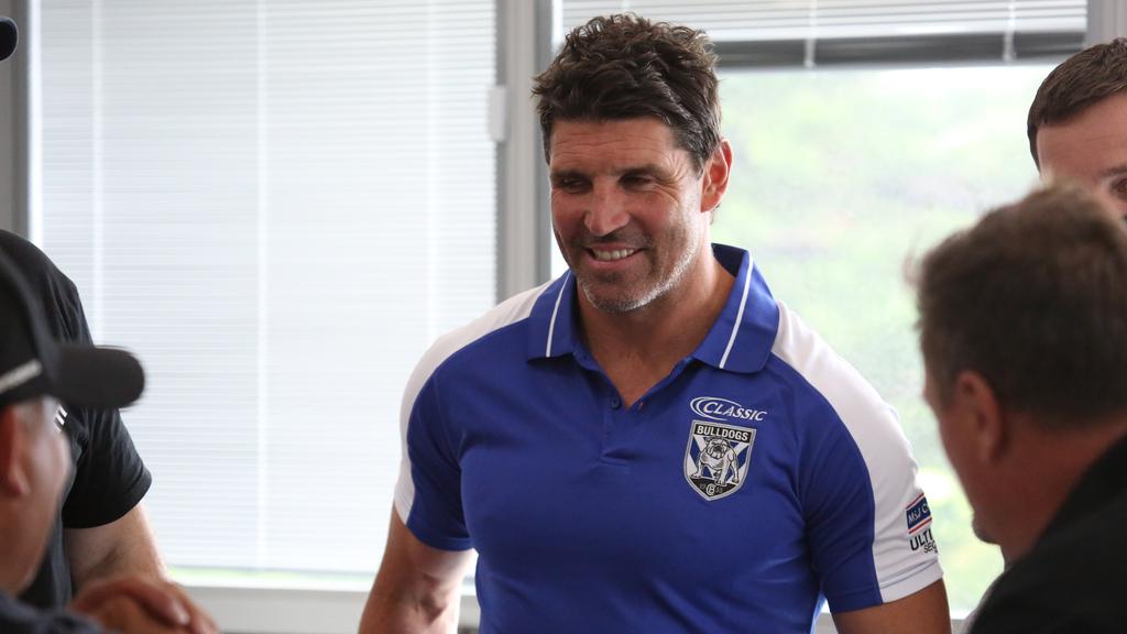 Trent Barrett on his first day at Canterbury.
