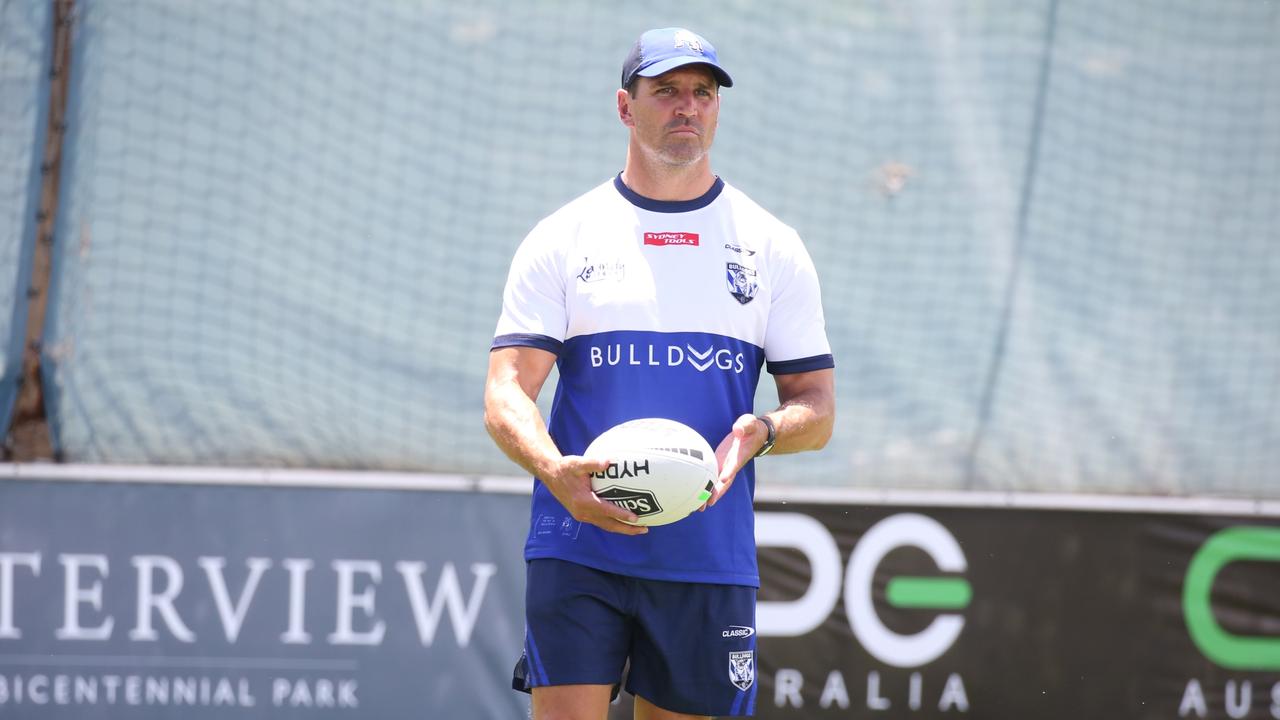 Canterbury coach Trent Barrett at Belmore. Pic: Bulldogs Digital