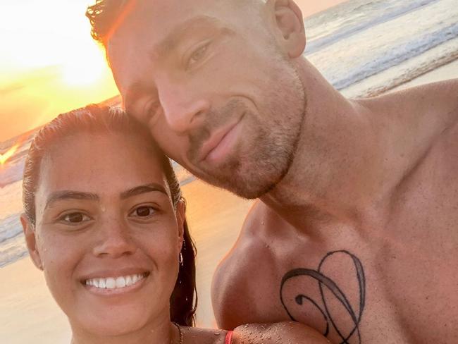 Happy snaps of Bryce Cartwright and wife Shanelle have been removed from her Instagram.