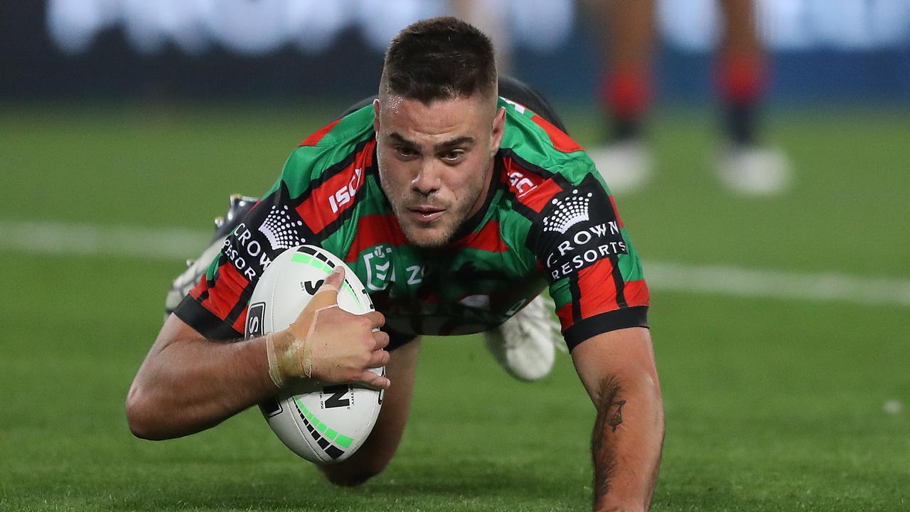Souths Corey Allan is reported to be off to the Bulldogs. Picture: Brett Costello