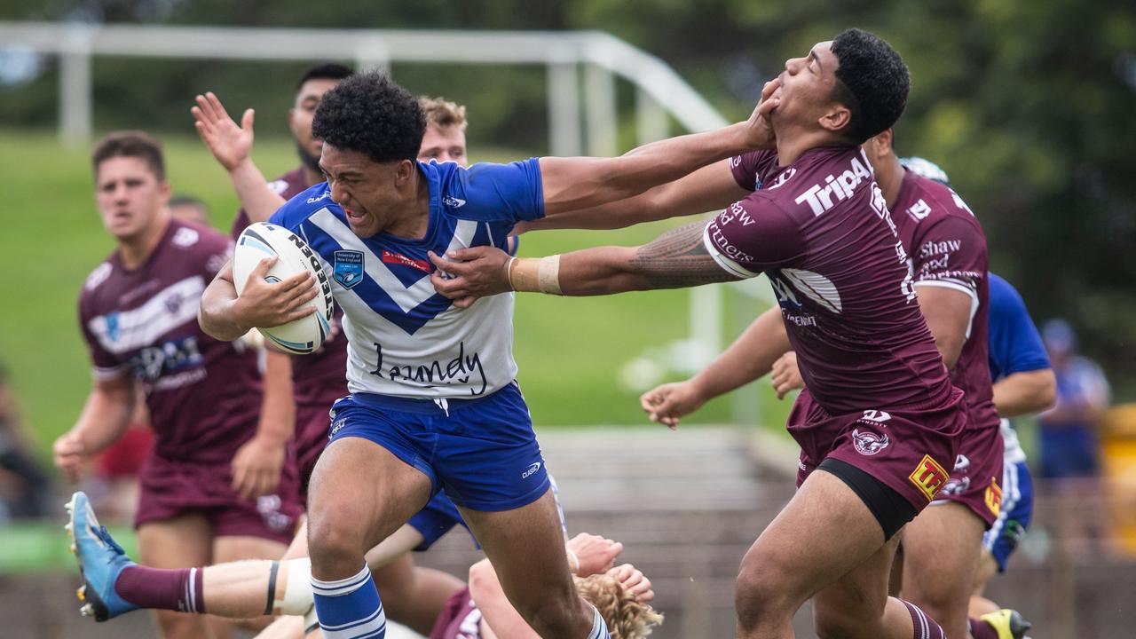 There’s no stopping Bulldog Paul Alamoti Picture: Julian Andrews.