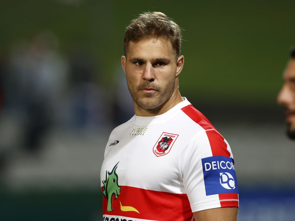 Jack de Belin has been fined along with 12 Dragons teammates. Picture: Jonathan Ng