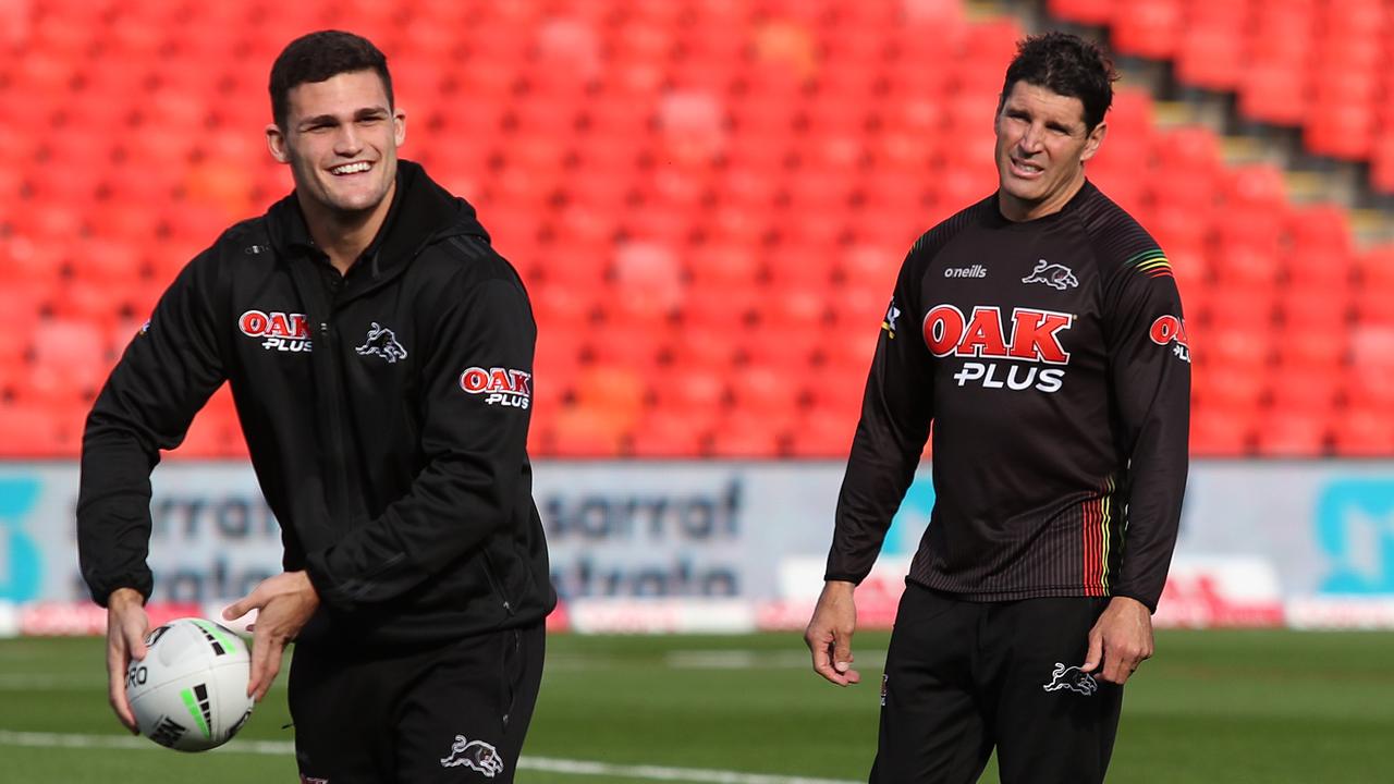 Trent Barrett helped Nathan Cleary take his game to a new level last season. Picture: Brett Costello
