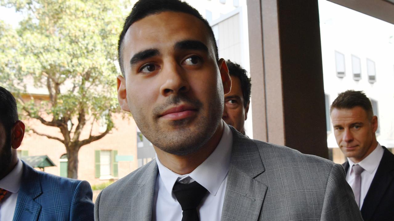 Tyrone May leaves Parramatta Local Court in November, 2019.