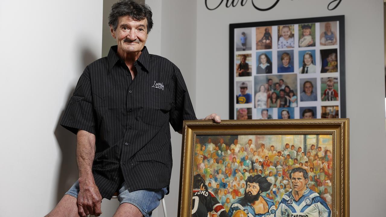 Canterbury Bulldogs cult hero Geoff Robinson at his home in Prestons, in Sydney’s southwest. Picture: Jonathan Ng