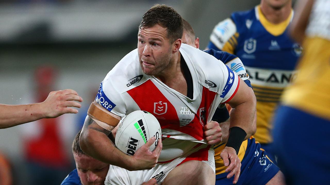 Trent Merrin has been given a fitting send-off, retiring after 12-years in rugby league. Picture: Getty Images.