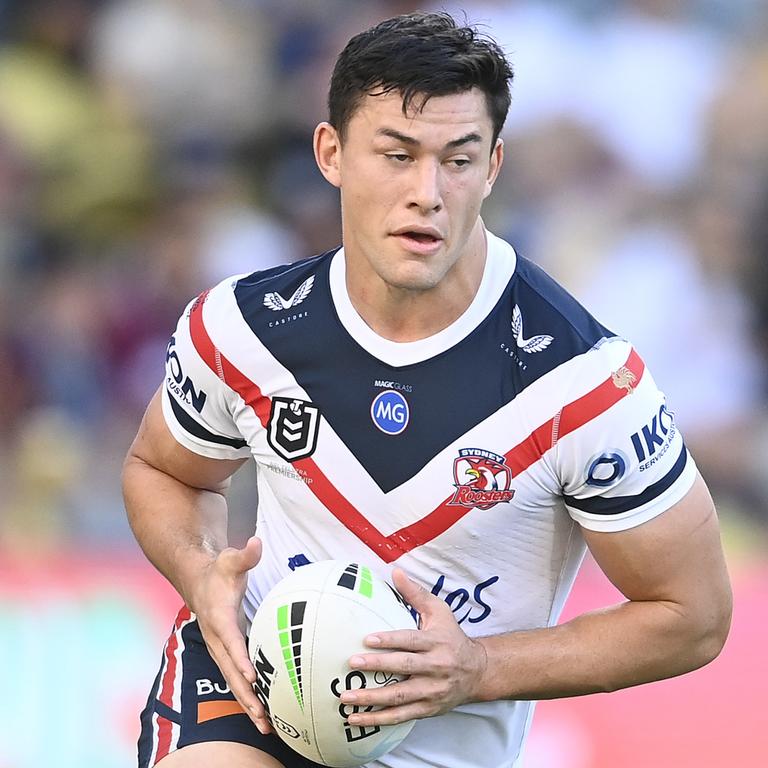 Joey Manu has extended his time with the Roosters. Picture: Ian Hitchcock/Getty Images