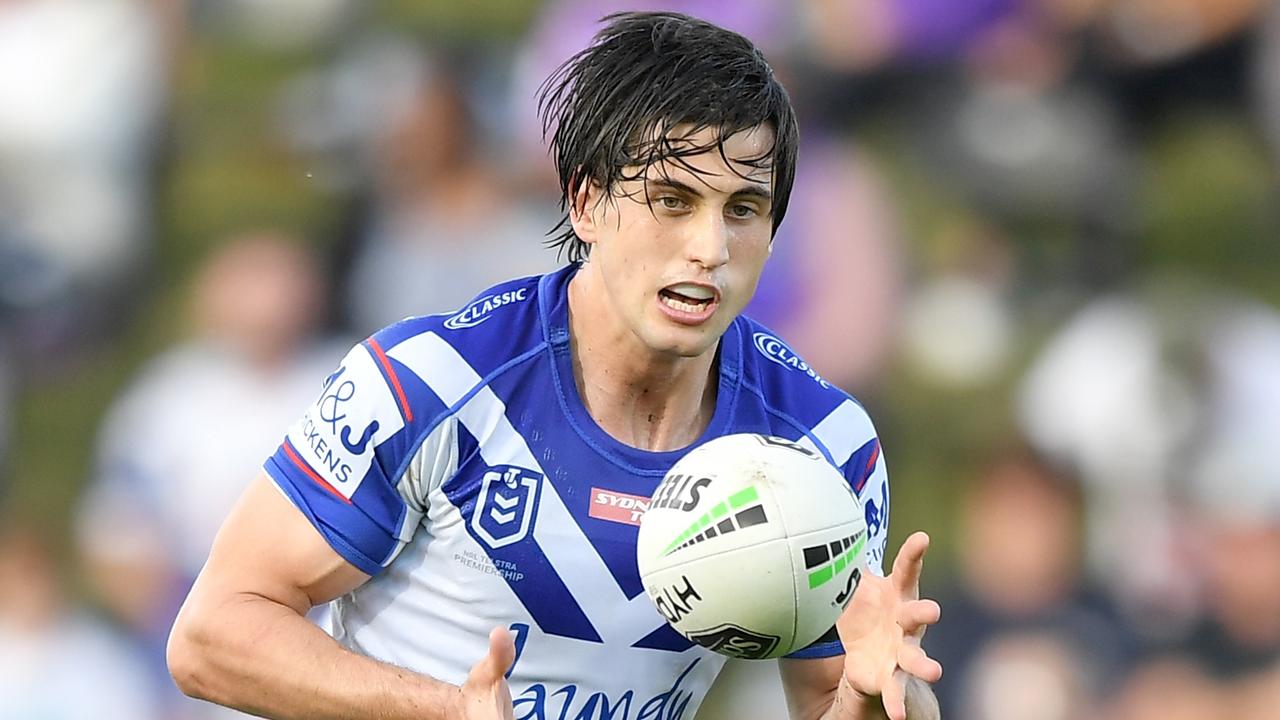Lachlan Lewis will start at five-eighth for the Bulldogs against South Sydney. Picture: Scott Davis/NRL Photos