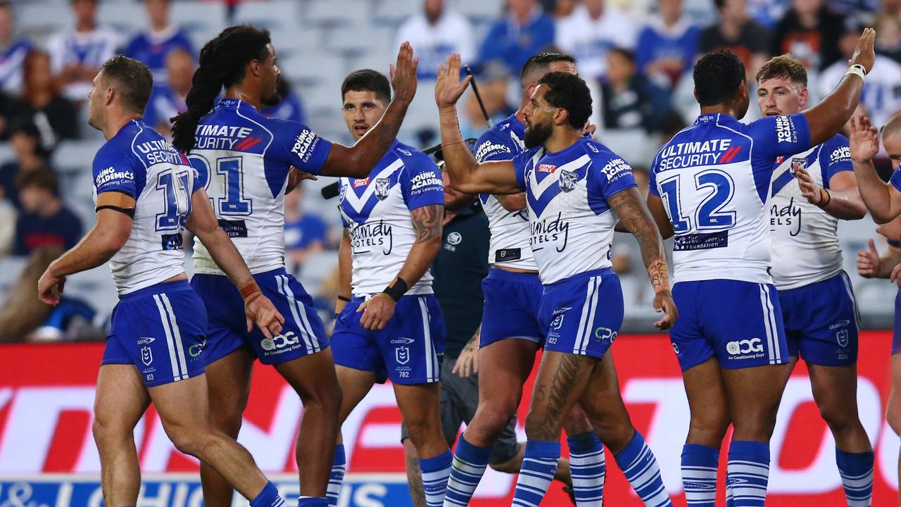 In the absence of Josh Jackson, Josh Addo-Carr stood up as co-captain, scoring two tries. Picture: Getty Images.