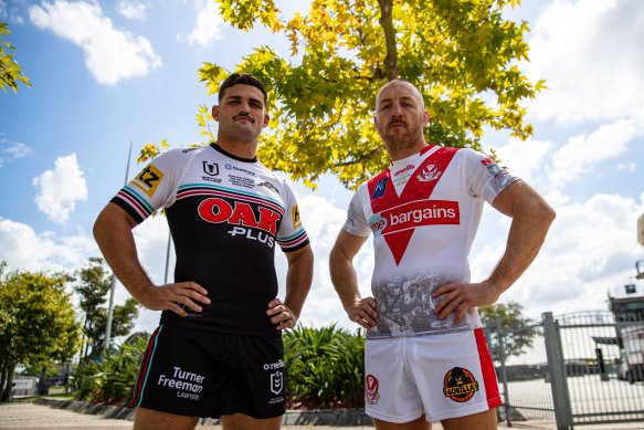 Two GOATS: Nathan Cleary and James Roby pose ahead of Saturday’s World Club Challenge