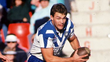 Paul Dunn during his playing days for Canterbury.